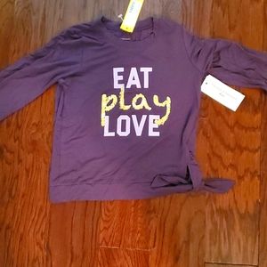 Graphic tie knot tee